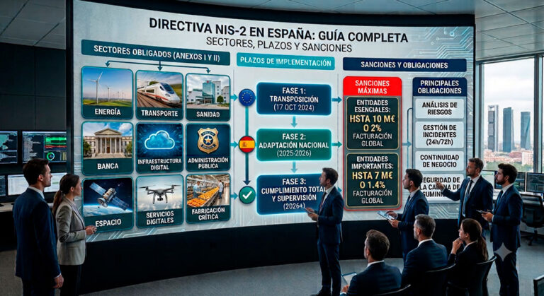 Directiva NIS-2 en España: Guía Completa de Sectores Obligados, Plazos y Sanciones
